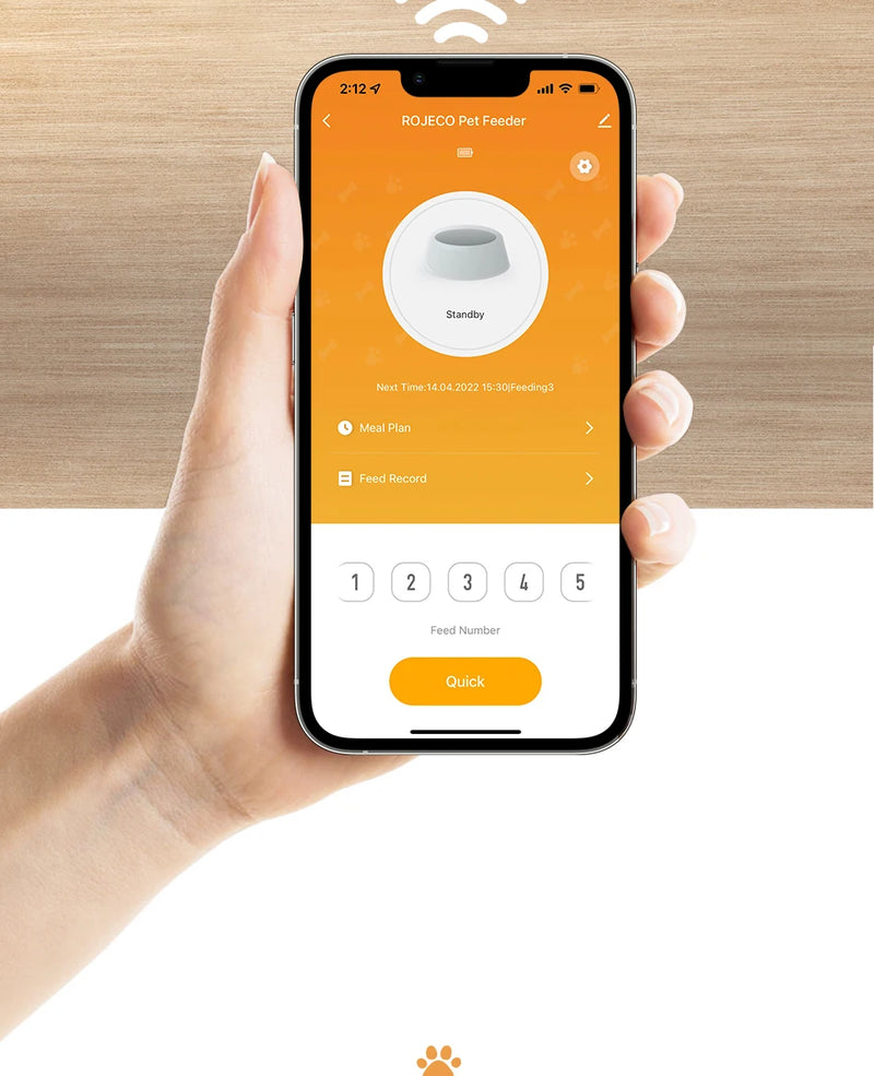 Intelligenter WiFi-Automatik-Futterautomat mit Portionskontrolle