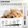 Quiet Pet Grooming Trimmer with LED Light – Cordless & USB Rechargeable