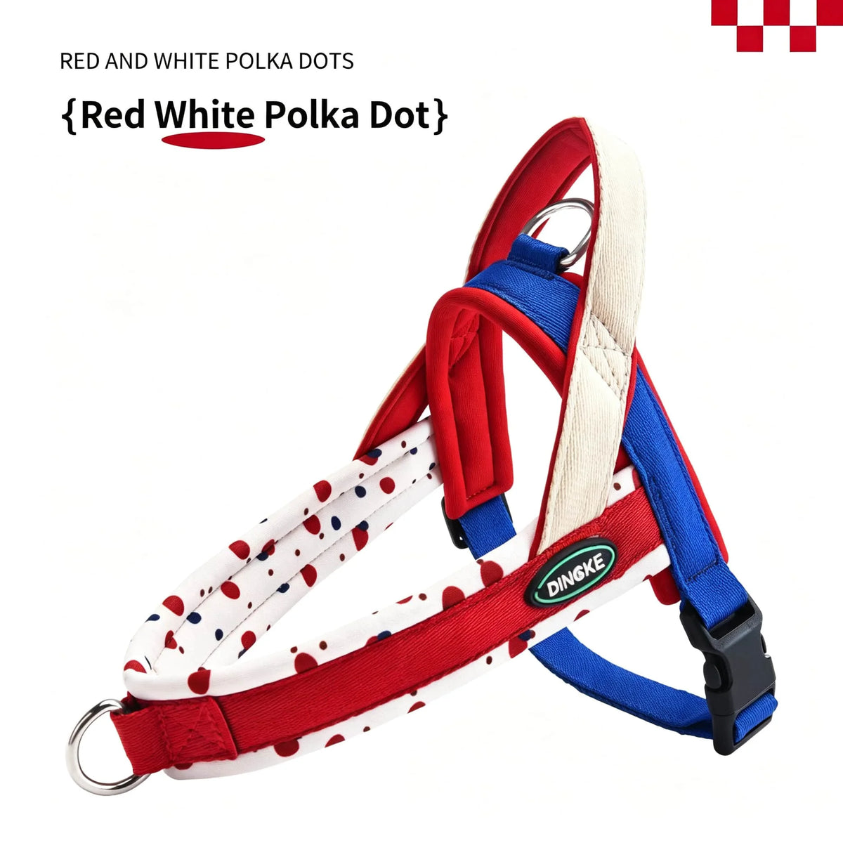 Quick-Release No-Choke Dog Harness with Dual D-Rings