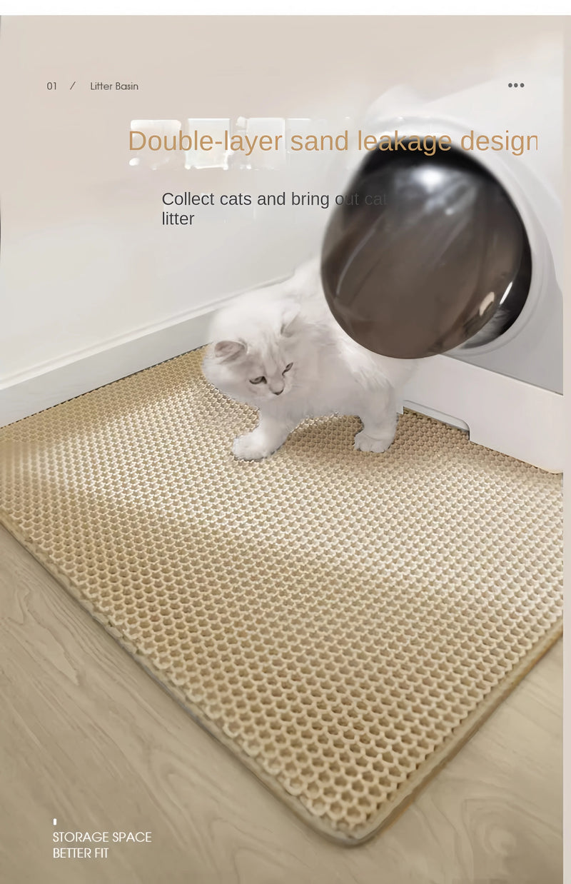 Large EVA Double-Layer Cat Litter Mat Waterproof