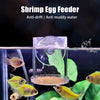 Clear Acrylic Aquarium Feeding Cup Ring Anti-drift Betta Fish Feeder