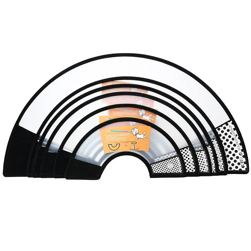 Clear PVC Recovery Cone Collar for Dogs and Cats