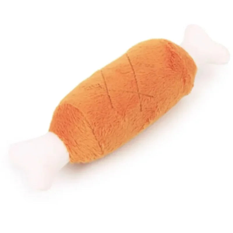 Plush Squeaky Donkey Dog Toy for Teething and Interactive Play