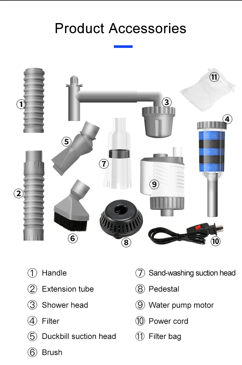 Pompe à eau réglable pour aquarium