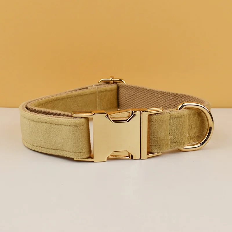 Personalisiertes Halsband, Geschirr & Leine Set mit abnehmbarem Fliegenknoten