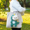 Portable Crossbody Pet Carrier Bag for Cats and Small Dogs