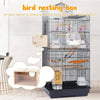 Natural Wood Bird Nesting Box with Viewing Window