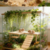 L-Shaped Wooden Hamster Platform with Stairs