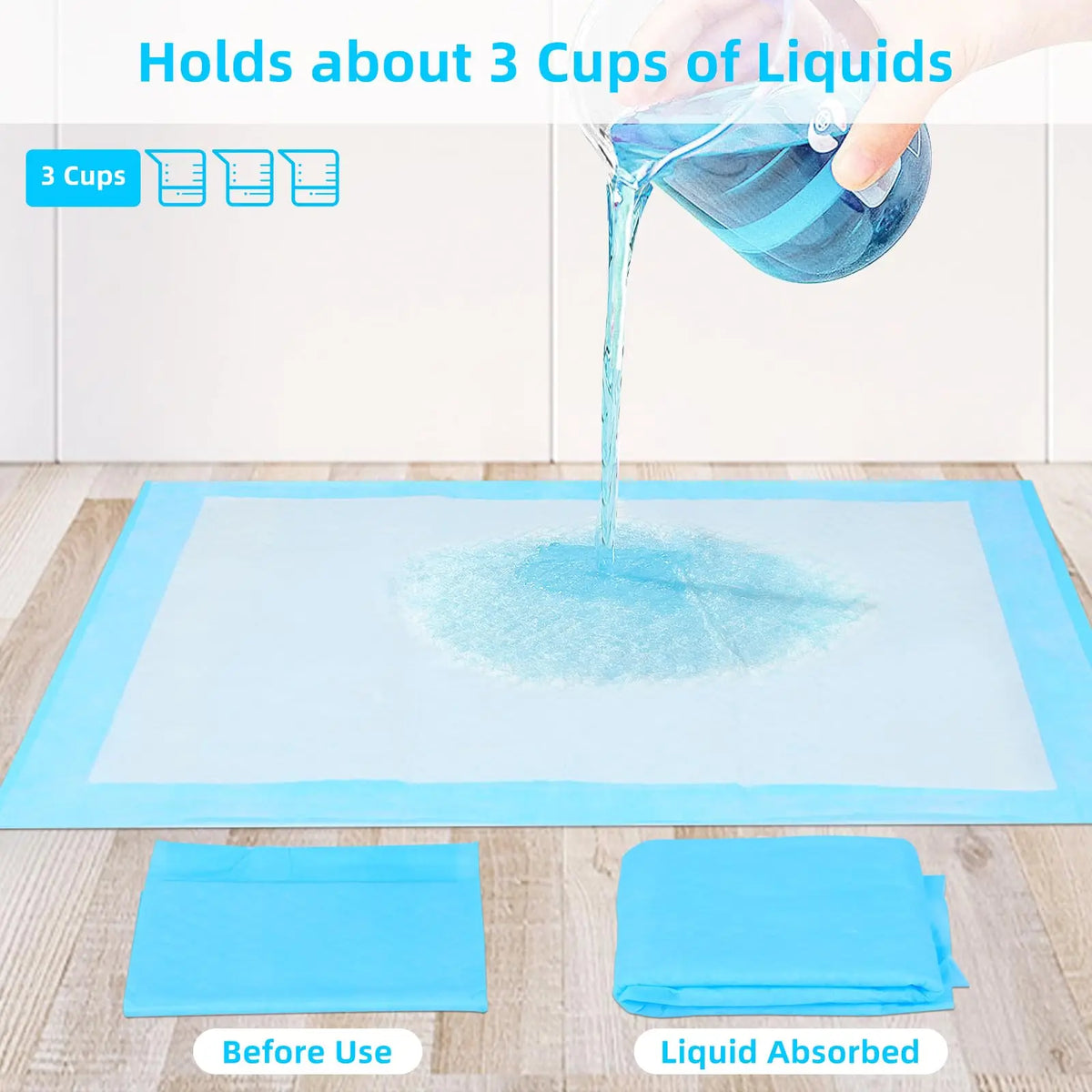 Leak-Proof Dog Pee Pads with Quick-Dry Absorbent Core