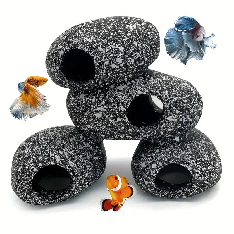 Natural Resin Cichlid Cave Aquarium Ornament