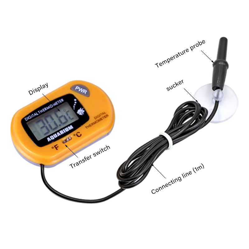 Termómetro Digital LCD para Acuarios