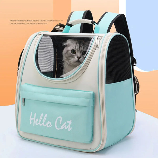 Windproof Cat Carrier Backpack with Cushion