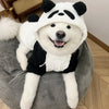 Panda Design Hooded Fleece Dog Coat – Warm Winter Jumpsuit for Small & Medium Breeds
