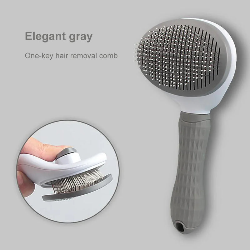 Self-Cleaning Pet Grooming Brush