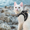 Escape-Proof Cat Harness and Leash Set with Reflective Strips