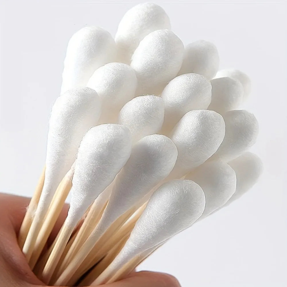 Extra-Long Double-Tipped Cotton Swabs for Pet Ear Care