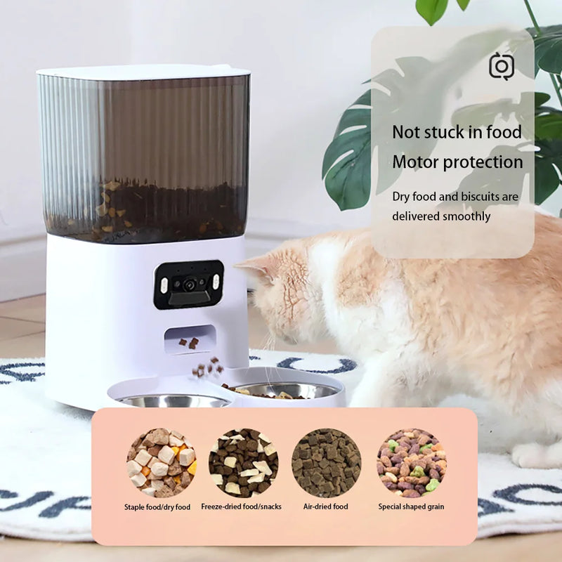 Smart Pet Feeder with HD Camera and WiFi