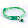 Bunte Schleifen-Hundehalsband mit Glocke