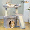 Compact Cat Tree Tower with Sisal Scratching Posts and Cozy Perches