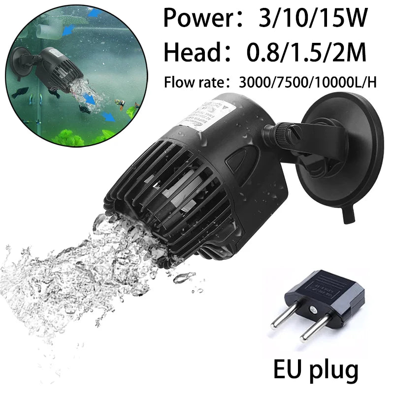 Compact Aquarium Wave Pump with Quiet Operation