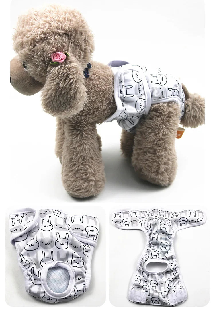 Reusable Washable Dog Diapers for Female Dogs in Heat