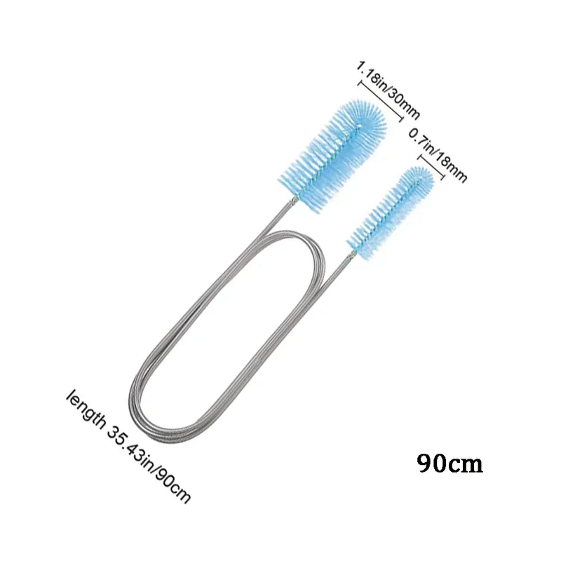 Brosse de nettoyage extensible pour tuyaux d'aquarium