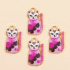 Colorful Cartoon Cat & Animal Enamel Charms for DIY Jewelry Making