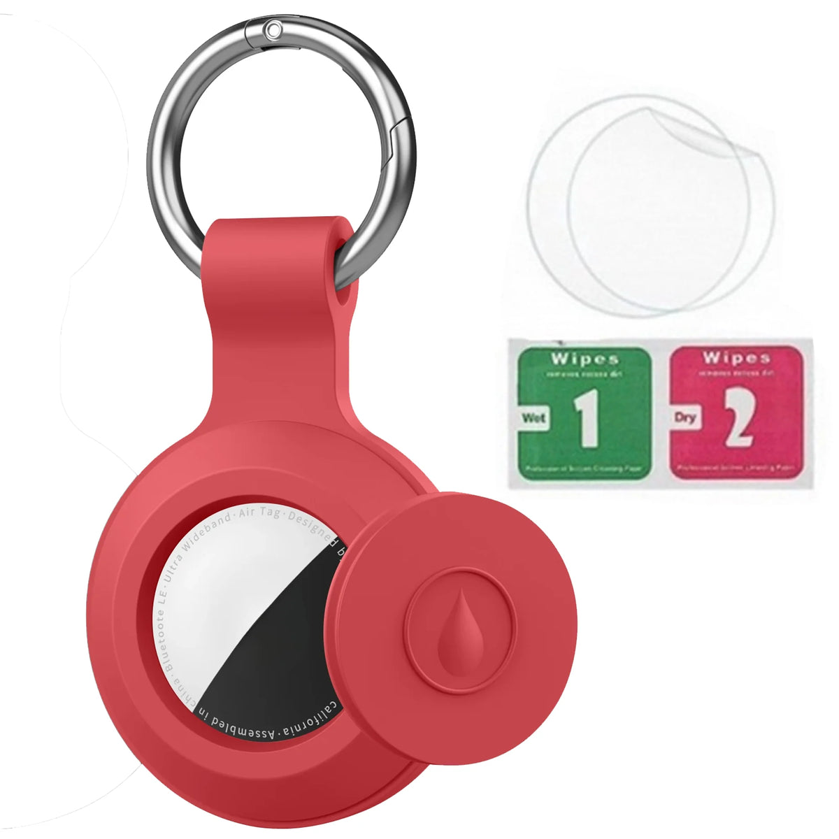 Silicone AirTag Case with Keychain