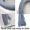 Plush Non-Slip Toilet Seat Cover with Thermal Fleece Lining
