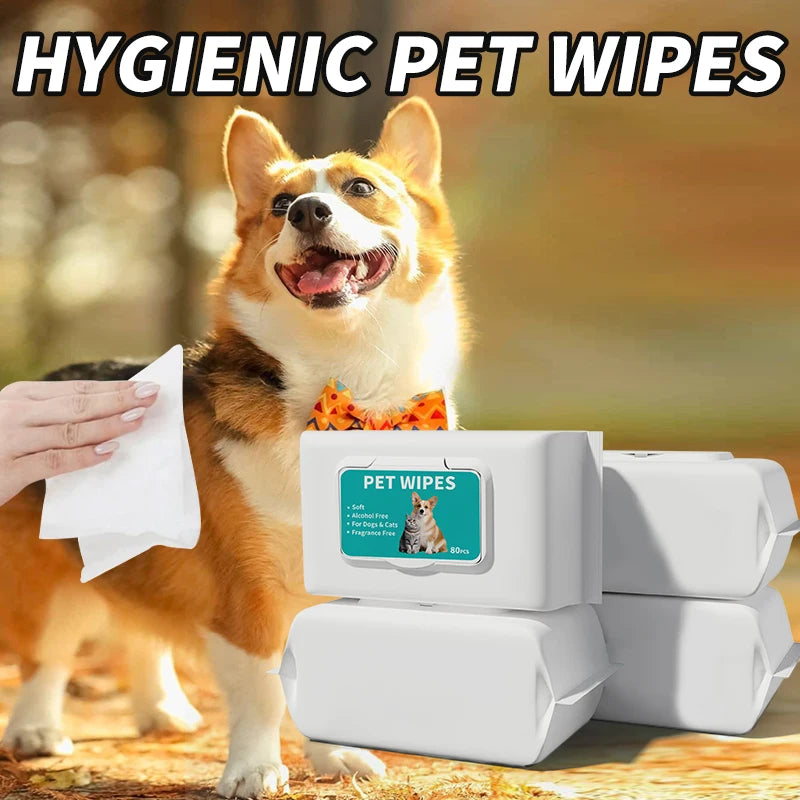 Plant-Based Deodorizing Pet Wipes for Sensitive Skin