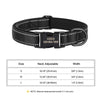 Reflektierendes personalisiertes Hundehalsband mit graviertem Anhänger