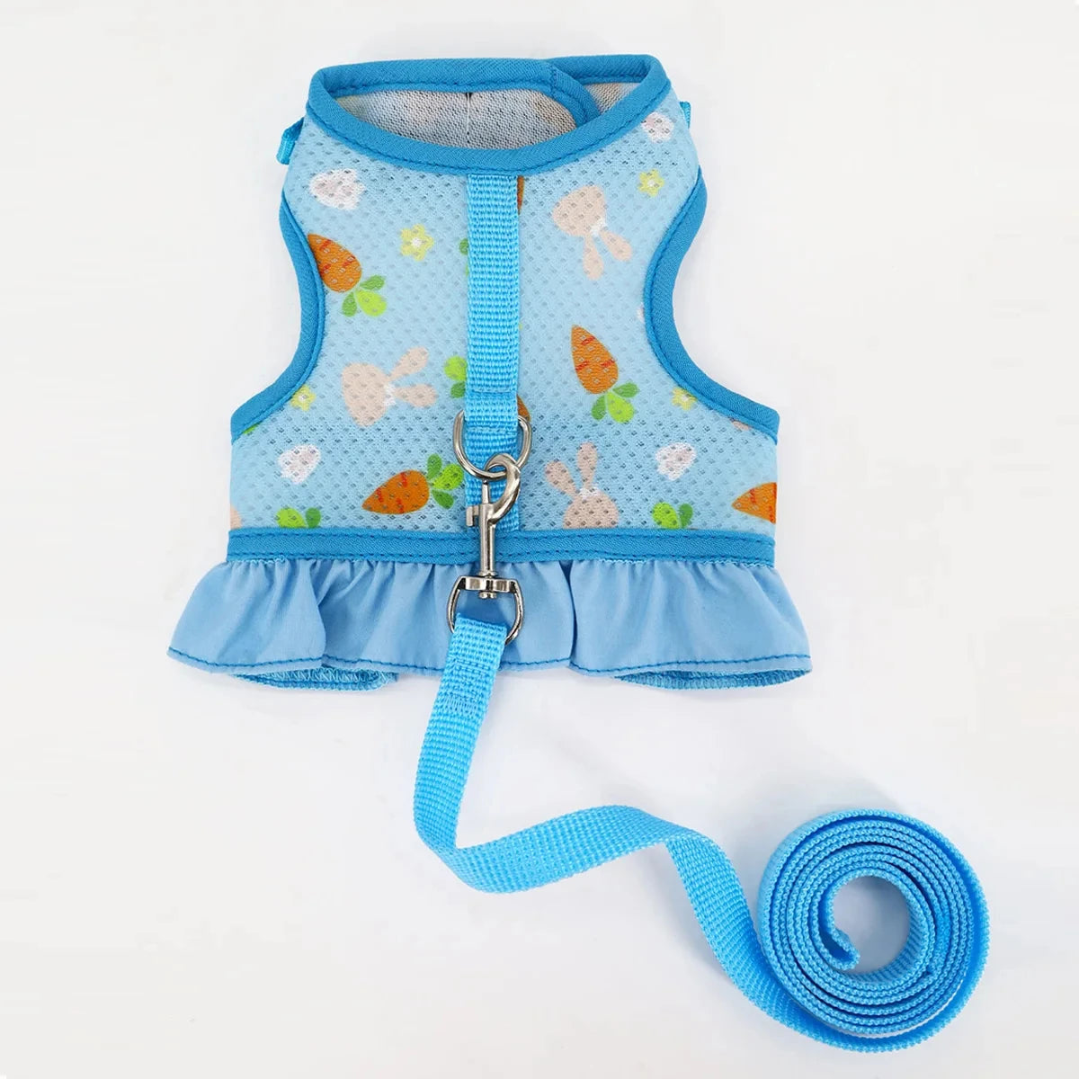 Adjustable Mesh Harness with Leash for Small Pets
