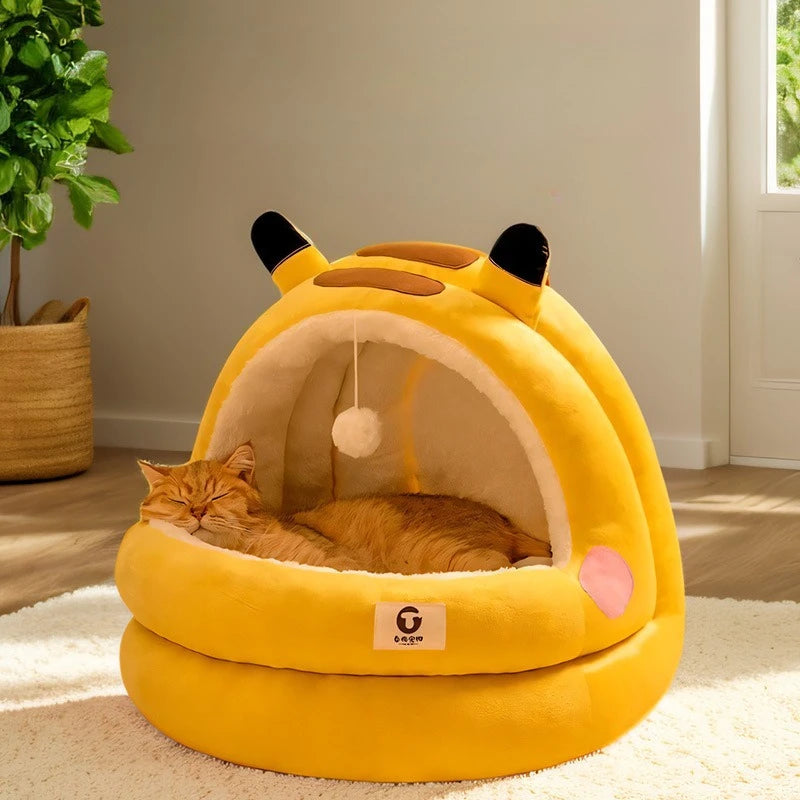 Niche Semi-Fermée pour Animaux avec Motif Panda