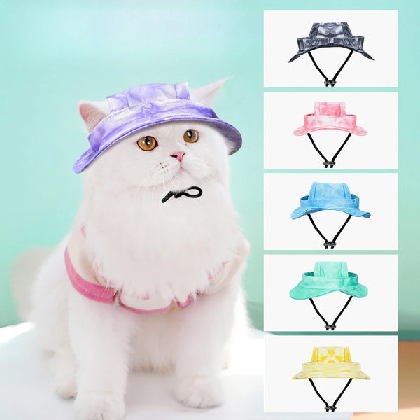 Sombrero de Sol para Mascotas con Agujeros para las Orejas