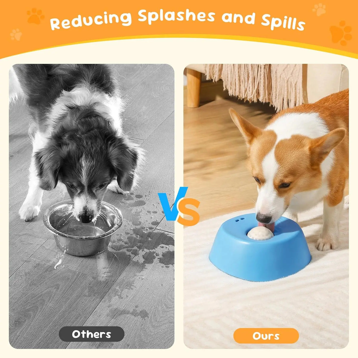 Anti-Gulping Slow Feeder Dog Bowl
