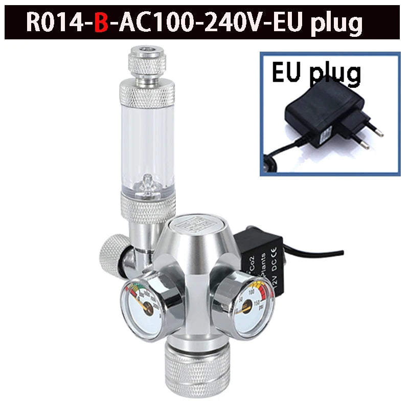 Digitaler CO2-Regulator für Aquarien mit Magnetventil und Blasenzähler