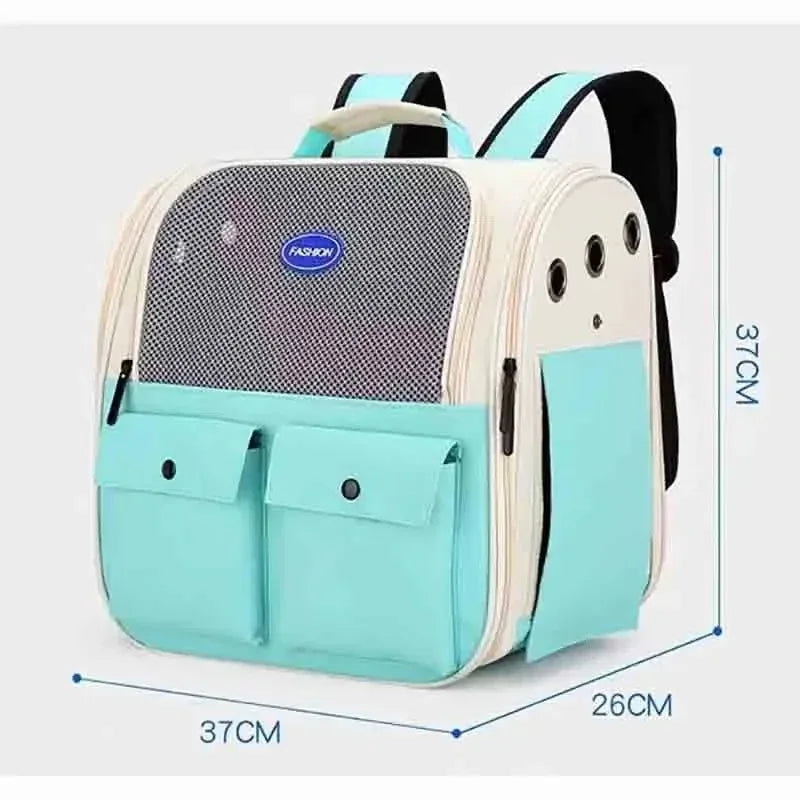 Ventilated Foldable Cat Carrier Backpack for Travel