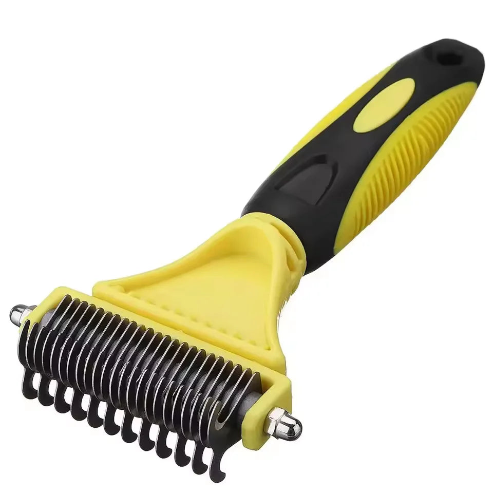 Two-Sided Grooming Brush for Cats and Dogs