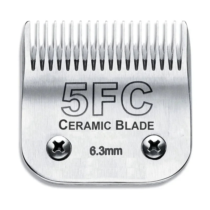 Ceramic Pet Grooming Blade Set for Andis, Oster, and Wahl Clippers