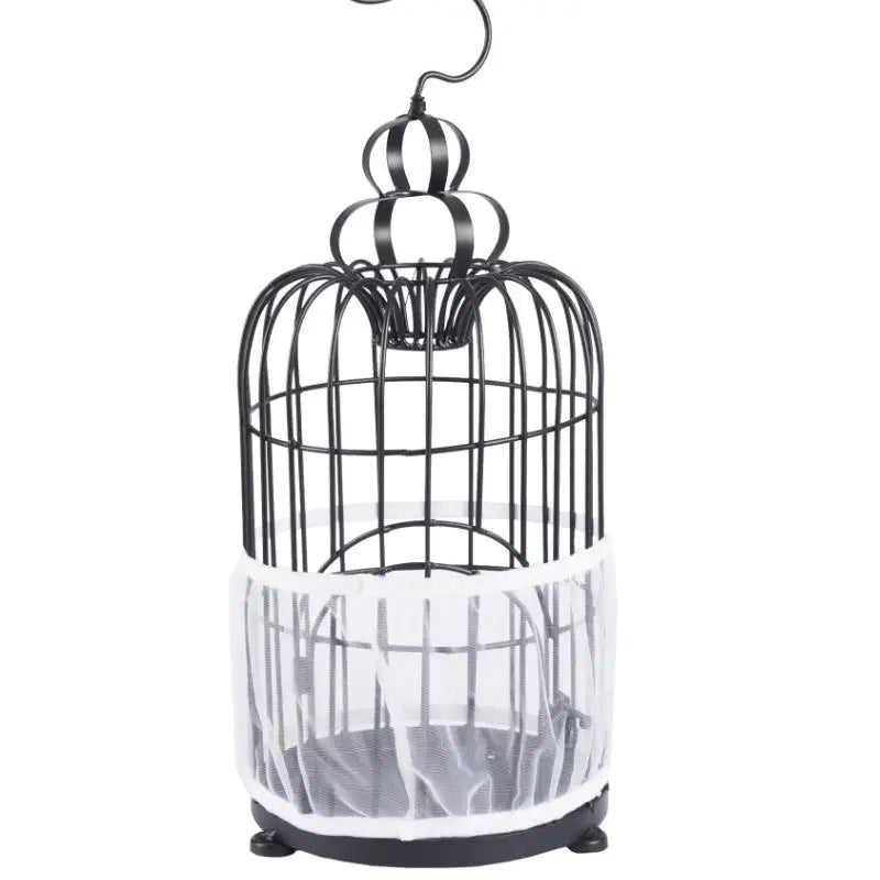 Breathable Nylon Mesh Bird Cage Seed Guard Cover