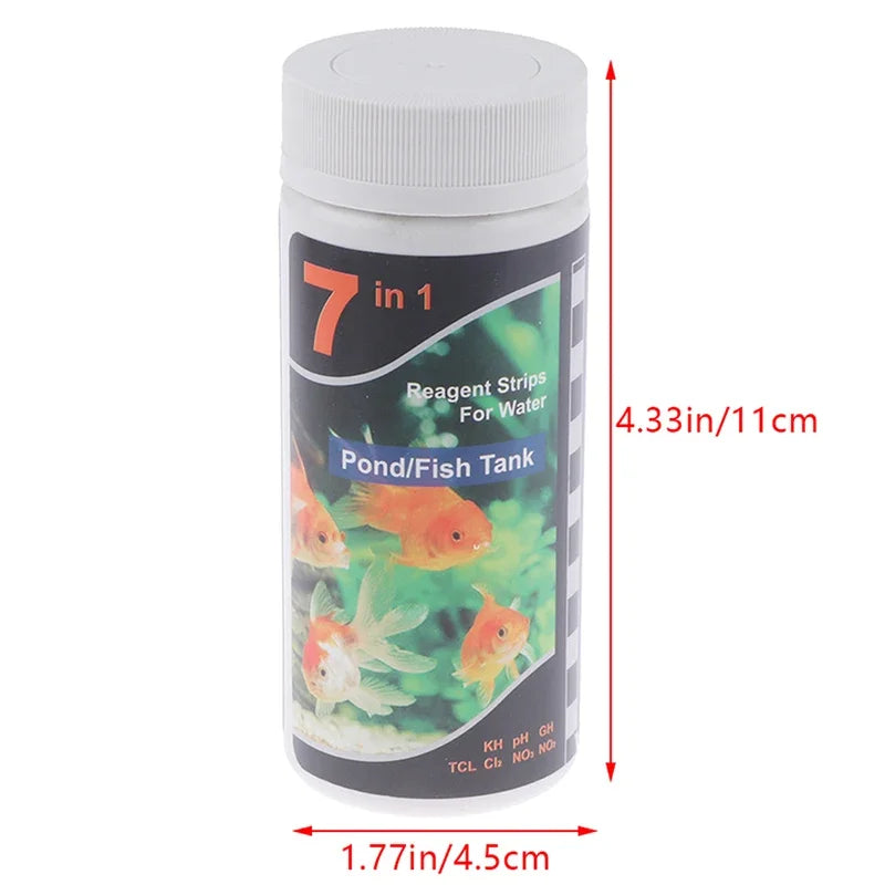 Bandelettes de Test d'Eau pour Aquarium 7-en-1