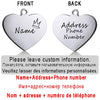 Personalized Pet ID Tag for Collar - Engraved Heart Tag
