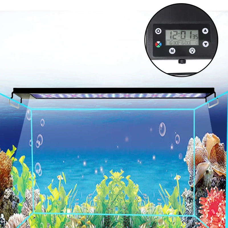 Lampe LED Plein Spectre pour Aquarium avec Minuteur 24h
