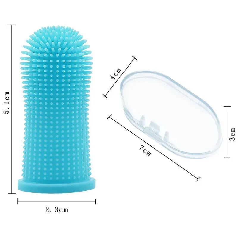 Brosse à dents pour doigts en silicone doux