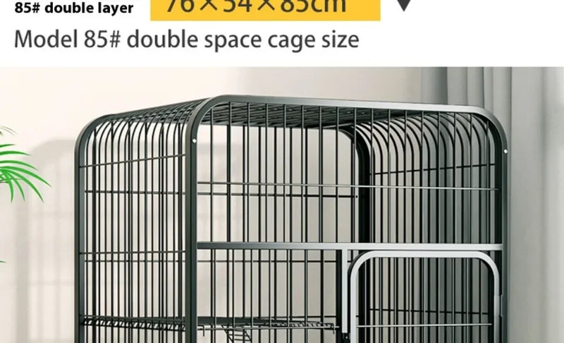 قفص قطط شبكي قابل للفتح مع فيلا مزدوجة