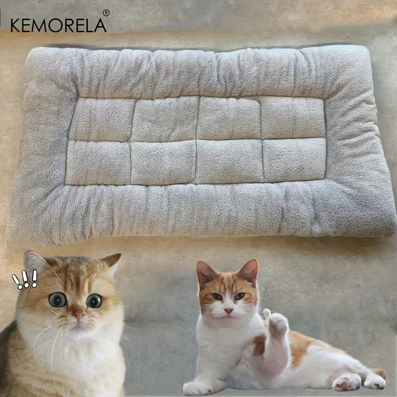 Grande Coussin pour Chien en Peluche avec Confort Polyester Épaissi
