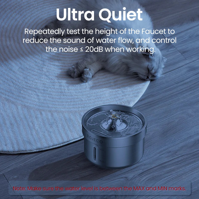 Fuente de Agua para Mascotas de Acero Inoxidable