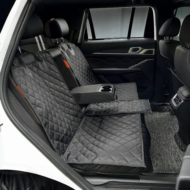 Premium Waterproof Dog Car Seat Cover with Safety Strap
