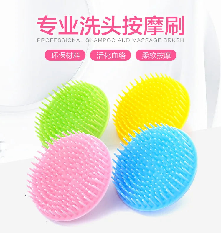 Soft Silicone Scalp Massage Brush for Hair Washing