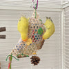 Interactive Parrot Foraging Toy with Shreddable Paper and Wood